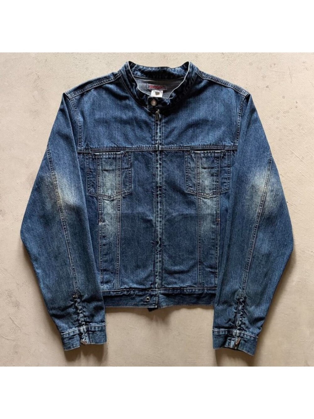 vintage redsquad cafe racer denim jacket